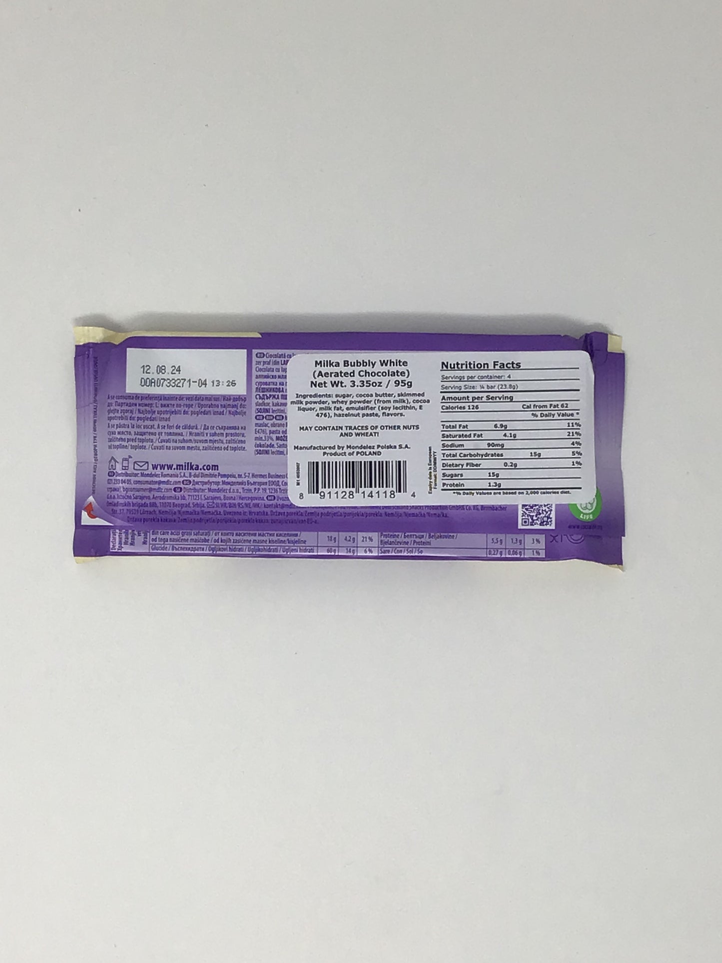 Milka Bubbly White