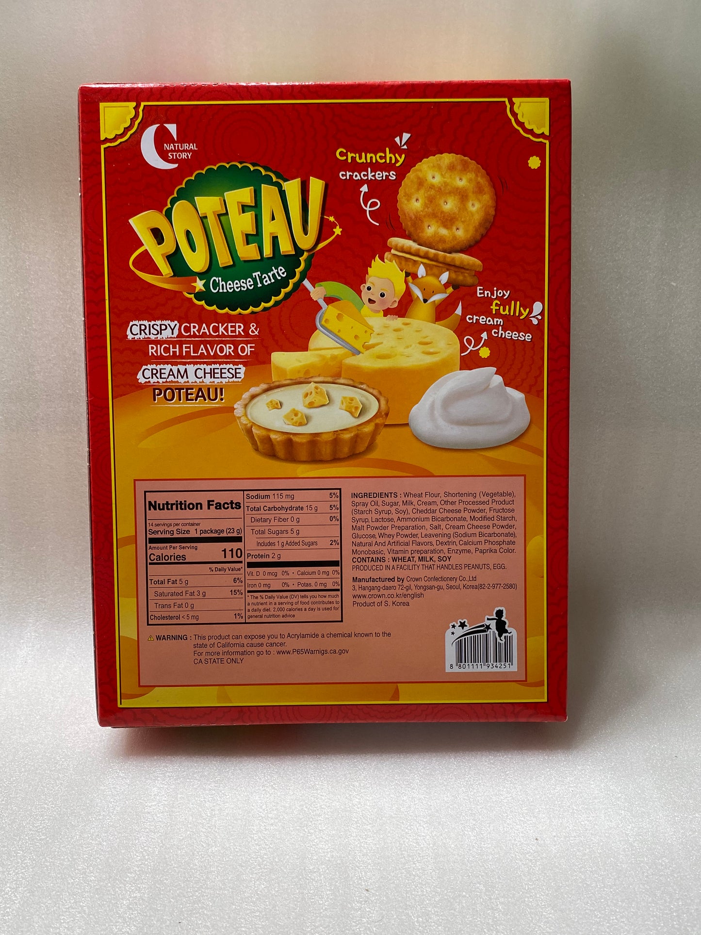 Crown Poteau Cheese Crackers